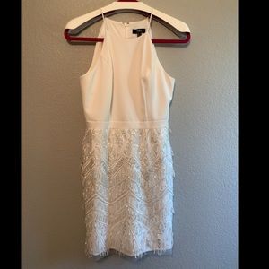 White & Crystal Flapper Dress